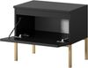 Selsey 'Bemmi' Nachttisch, schwarz mit goldenem Metallgestell ca. 43 x 49 x 32 cm Bild 5