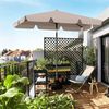 Sekey Rechteckschirm Sonnenschirm Rechteckig Balkon Balkonschirm Knickbar, LxB: 210,00x140,00 cm, UV50+ Sonnenschutz, für Terrasse Bild 2