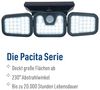 näve LED Solarleuchte Pacita, Sensorschalter, LED fest integriert, Kaltweiß, Wandleuchte, dimmbar in 3 Stufen, Sensor/Dämmerungsschalter Bild 2