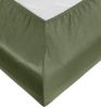 Bettwaesche-mit-Stil Mako-Satin Spannbettlaken dunkelgrün 200x200cm Höhe 21-30cm Bild 3