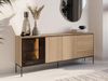 Kommode 1D1W2S Visso VI-05 (Farbe: Eiche Linear) Bild 2