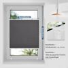 Sanfree Plissee Klemmfix Plisseerollo ohne Bohren Anthrazit B90 x H130cm inkl. Klemmträger Blickdicht und lichtdurchlässig Jalousie Faltrollo Sichtschutz und Sonnenschutz Rollo für Fenster & Tür Bild 5