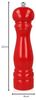 METALTEX 586044041 Pfeffermühle 22 cm in Rot lackiert, Holz Bild 3