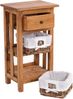DESIGN DELIGHTS Telefontisch TELEFONTISCH "RATTAN 70", 70x38x28cm (HxBxT), Mahagoni, Farbe: 08 ho Bild 3