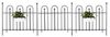 Relaxdays Gartenzaun Metall 4er Set GOTH Bild 3
