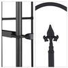 Relaxdays Gartenzaun Metall 4er Set GOTH Bild 5