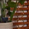 Lumineo LED Solarleuchte, Dauerlicht, LED Solar Seil Lichterkette, Jute, Kunststoff, Warmweiß, 5m Bild 3