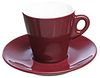 mara TOGNANA Snackschale 4er Set Espressotasse mit Untertassenn, Pflaume Keramik Bild 1