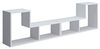 Dmora Modulares Modul bestehend aus zwei Teilen, um Wohnzimmer-TV-Ständer zu erstellen - Bücherregal-Tisch, 130 x 25 x 50 cm, weiße Farbe Bild 5