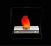 LED Tischlampe Tischfeuer Tischkamin für Wohnzimmer Glas silber Deko 93101 Bild 4