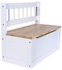 Home4Living Sitztruhe Kindersitztruhe Truhenbank weiß Spielzeugtruhe Sitzbank, mit Stauraum, Deckelbremse Bild 4