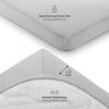 Laleni 2er-Set Premium Spannbettlaken 60x120-70x140 cm - Oeko-Tex Zertifiziert, 100% Baumwolle, atmungsaktives Spannbetttuch Jersey Baby, 150 g/m², Moonlight Grey - Grau Bild 3