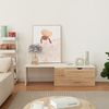 Beistelltisch Österåker 100x47,5x40 cm Holzoptik/Weiß [en. casa] Bild 2