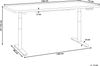 Höhenverstellbarer Schreibtisch Elektrisch 160x72 cm Verschiedene Grössen Bild 3