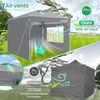 TOOLUCK Pavillon 3x3 Wasserdicht Stabil Winterfest Faltpavillon Gartenpavillon Partyzelt Pop Up Pavillon Klappbar UV Schutz 50+ Höhenverstellbar mit Entlüftung & 3 Stoffstücken&4 Sandsäcke， Grau Bild 4