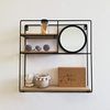 H&S Collection Wandregal mit Spiegel 40x10x40 cm 445865 Bild 3