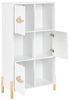 Bücherregal Weiß helles Holz CLOUDY Bild 5