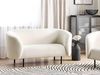 2-Sitzer Sofa Bouclé weiß schwarz LOEN Bild 2