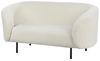 2-Sitzer Sofa Bouclé weiß schwarz LOEN Bild 5