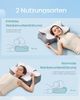 SONGMICS Kopfkissen, Kissen ergonomisch, Nackenkissen, höhenverstellbar, Schlafkissen, Memory Foam Kissen, für Seitenschläfer, Rückenschläfer & Bauchschläfer, wolkenweiß-taubengrau Bild 3