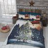 Juletræ Nordlys Bettwäsche mit Glitzer für Doppelbett 220x230cm Bild 2