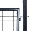 vidaXL Maschen-Gartentor verzinkter Stahl 100 x 100 cm Grau 143369 Bild 3