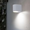 RGB LED Außenwandleuchte, Aluminium weiß, H 9,2 cm Bild 5