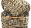Kobolo Pflanzkübel Pflanzkorb Rattan rund mit Folie ausgeschlagen S/2 Bild 4