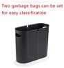 LOMONI 10 Liter 2, 64 Gallon Nordic Style Creative Spring Top Cover Type Pop Cover Type Pop Cover Abfallkorb Kunststoff mit Deckel Bad Küche Schlafzimmer Büro Oval Spaltmülleimer 8 L2. 6 Gallon weiß Bild 3