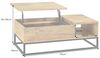 riess-ambiente Couchtisch MAKASSAR FUNCTION 110cm beige – höhenverstellbar, Massivholz, Metall (Einzelartikel, 1-St), Sofatisch mit Liftfunktion – ideal für multifunktionale Wohnzimmer Bild 3