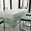 PETTI Artigiani Italiani - Tischdecke, schmutzabweisend, rechteckig, für Küchentisch, geometrisches Design, Vietri Grün, Wassergrün, X18, Sitzer (140x360 cm), 100% Made in Italy Bild 3
