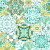 PETTI Artigiani Italiani - Tischdecke, schmutzabweisend, rechteckig, für Küchentisch, geometrisches Design, Vietri Grün, Wassergrün, X18, Sitzer (140x360 cm), 100% Made in Italy Bild 5