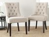 SAFAVIEH Set of 2 Contemporary Upholstered Chairs, in Beige Bild 2