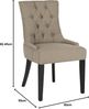 SAFAVIEH Set of 2 Contemporary Upholstered Chairs, in Beige Bild 3