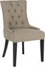 SAFAVIEH Set of 2 Contemporary Upholstered Chairs, in Beige Bild 4
