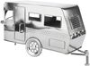 BRUBAKER Weinflaschenhalter Wohnwagen - Metall Flaschenhalter Camping - Wein Geschenk für Camper, (1-St, inklusive Grußkarte), Flaschenständer Dekoration Bild 5
