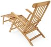 AXI Costa Liegestuhl aus Teak Holz Deckchair Gartenliege aus Teakholz mit verstellbarer Rückenlehne - 4 Positionen | beige | Holz | 150 cm Bild 3