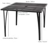 DEGAMO Gartentisch CLASSIC, 100x100cm, stabiles Stahlgestell, Tischplatte Streckmetall anthrazit Bild 3
