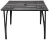 DEGAMO Gartentisch CLASSIC, 100x100cm, stabiles Stahlgestell, Tischplatte Streckmetall anthrazit Bild 4
