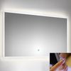 LED Spiegel 140cm mit Touch Bedienung B x H x T ca. : 140 x 60 x 3,2 cm Bild 3