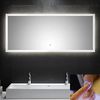 LED Spiegel 140cm mit Touch Bedienung B x H x T ca. : 140 x 60 x 3,2 cm Bild 2