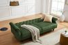 riess-ambiente Sofa MAISON BELLE AFFAIRE 220cm moosgrün – Samt, Schlaffunktion, Vogue, 3-Sitzer mit Sitzkomfort & Gästebett-Funktion – ideal für Wohnräume Bild 5