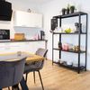 Schulte Regal Stecksystem Blackline 1800x1000x350mm mit 4 Böden aus Metall 65kg Fachlast Bild 3