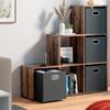 Treppenregal Antikholz 107.2 x 107.8 cm mit 4 Faltboxen Vicco Bild 5