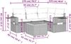 vidaXL 5-tlg. Garten-Sofagarnitur mit Kissen Schwarz Poly Rattan 3256874 Bild 3