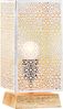 Marrakesch Orient & Mediterran Interior Nachttischlampe 2er Set Boho Deko Tischlampe Nachttischlampe Lampe Autigan Weiss, Handarbeit Bild 2