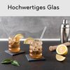 Hanseküche Gläser-Set Trinkgläser Set, Borosilikatglas, mit Glasstrohhalm - Perfekt für Eiskaffee, Wasser und Cocktails Bild 2