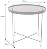 riess-ambiente Beistelltisch ELEGANCE 45cm anthrazit / schwarz - Glas, Metallgestell, rund, modern (Einzelartikel, 1-St), Filigraner Couchtisch- ideal f. Gästezimmer, Wohnzimmer & Wohnbereiche Bild 3