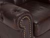 massivum Chesterfield-Sessel Hereford antikbraun Echtleder 112x94x96 cm Ledersessel mit Armlehnen englisches Design Wohnzimmer Bild 5
