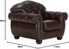 massivum Chesterfield-Sessel Hereford antikbraun Echtleder 112x94x96 cm Ledersessel mit Armlehnen englisches Design Wohnzimmer Bild 2